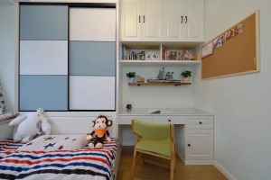 现代风格90平米两室两厅儿童房装修效果图