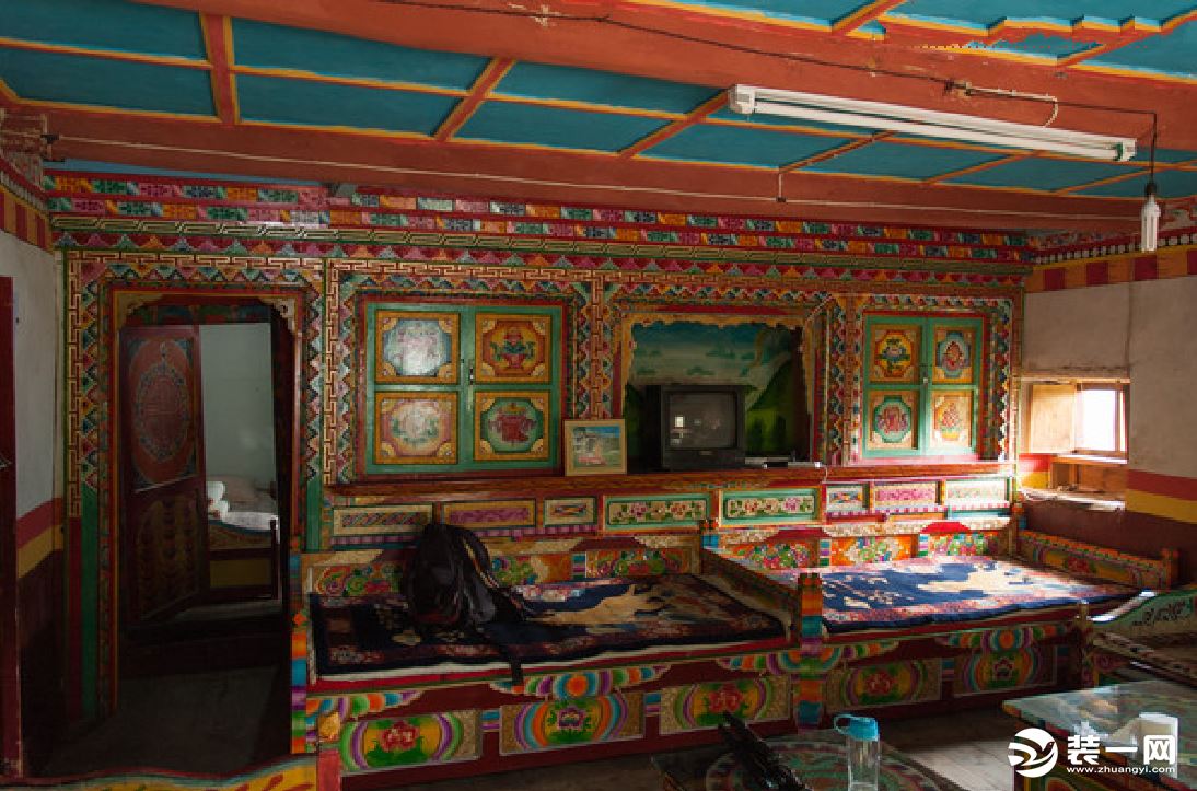 藏式民居建筑内部设计效果图藏式民居图片