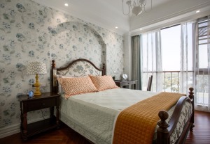 襄阳185平米大户型美式风格次卧卧室装修效果图