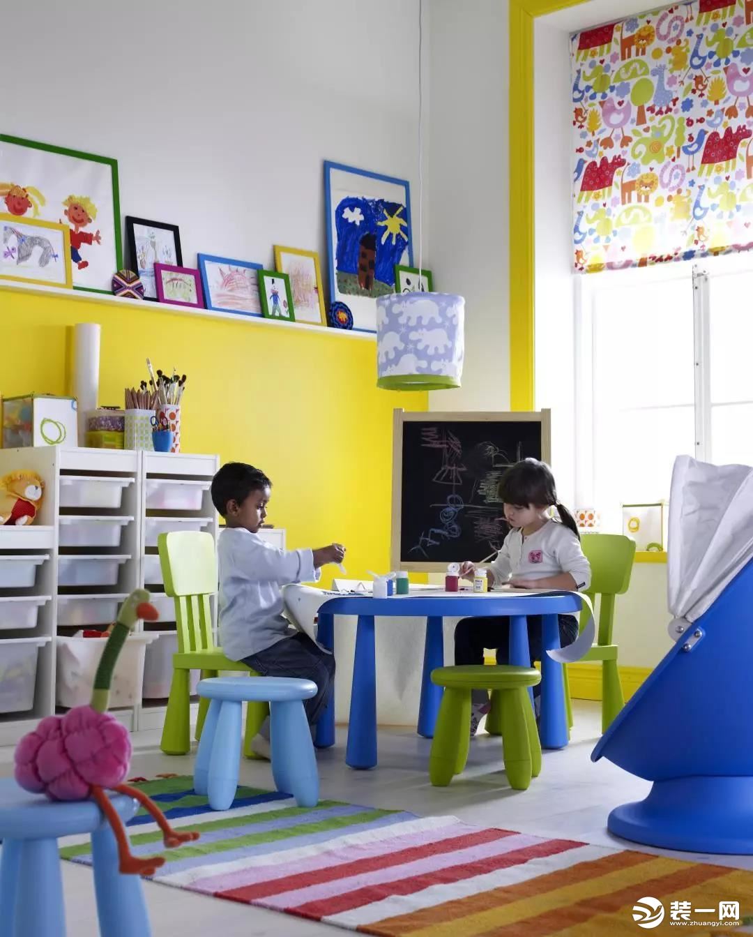 二胎房间设计宜家儿童家具迷你书桌