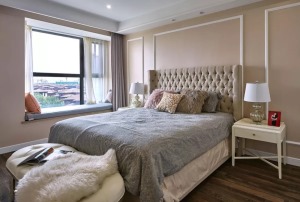 美式风格130平米四居室卧室装修效果图