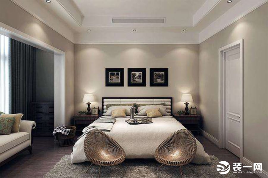 150平卧室温馨欧范设计效果图