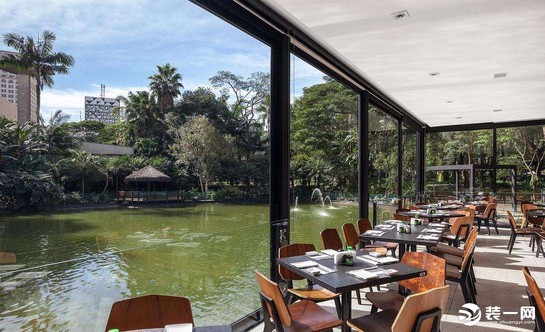 湖边生态餐厅图片生态餐厅设计效果图