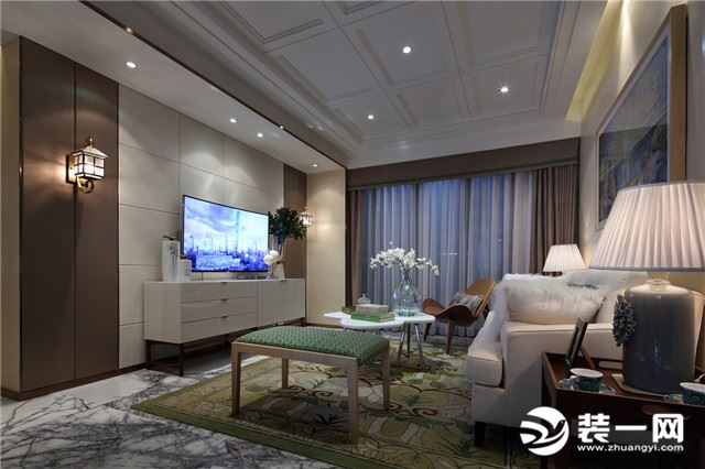 唐山富丽国际三居室139平米混搭风格装修案例效果