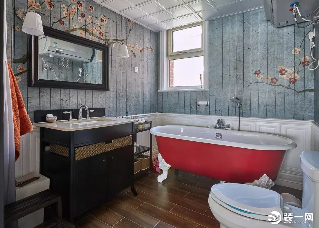 130平三室两厅美式风格浴室卫生间装修效果图