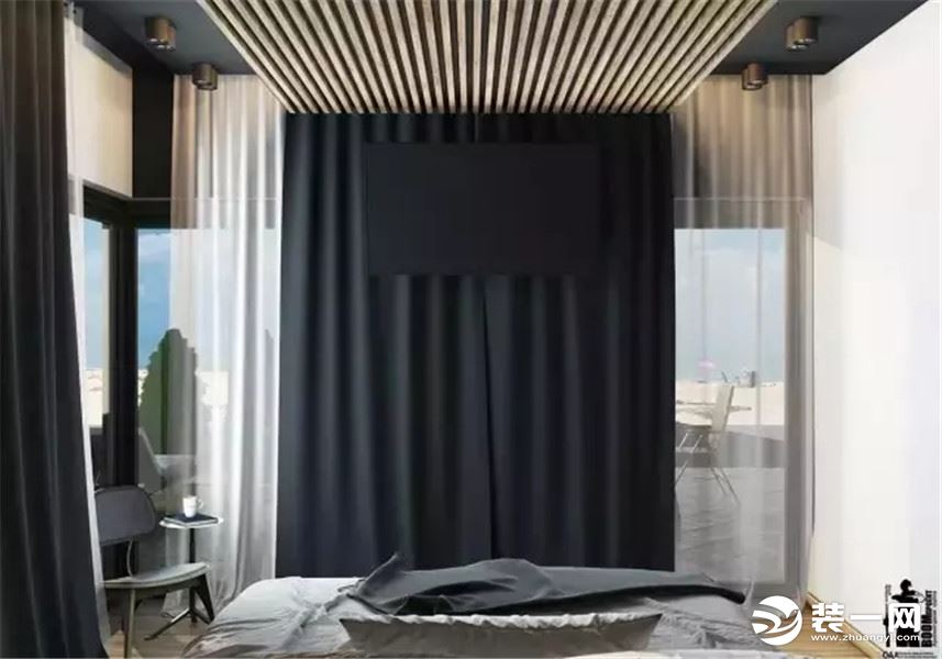 15平米现代风格卧室装修效果图
