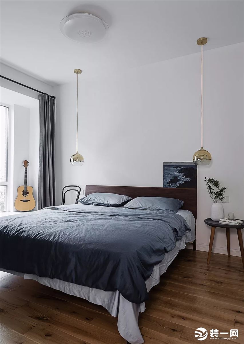 北欧风格89平米两居室卧室装修效果图