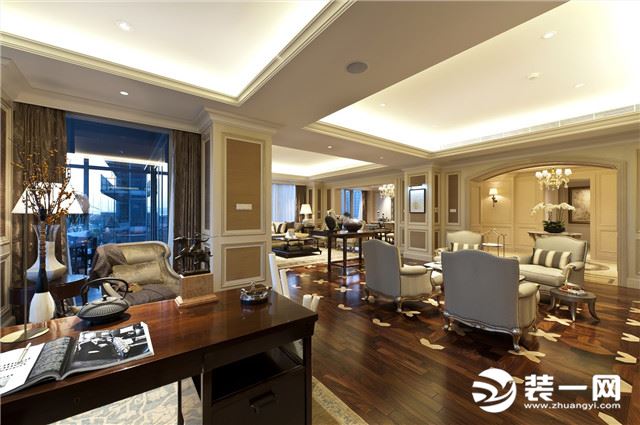 张家口凤凰城四居室189平米欧式风格装修案例效果