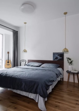 北欧风格89平米两居室卧室装修效果图