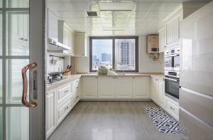 180平米現代美式混搭復式樓廚房裝修圖片