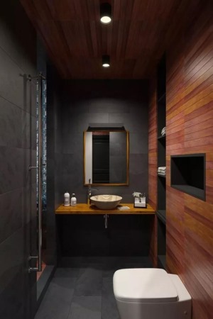 现代风格壁挂式卫生间洗漱台