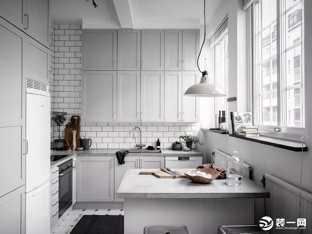 60平现代特色复式住宅厨房装修效果图