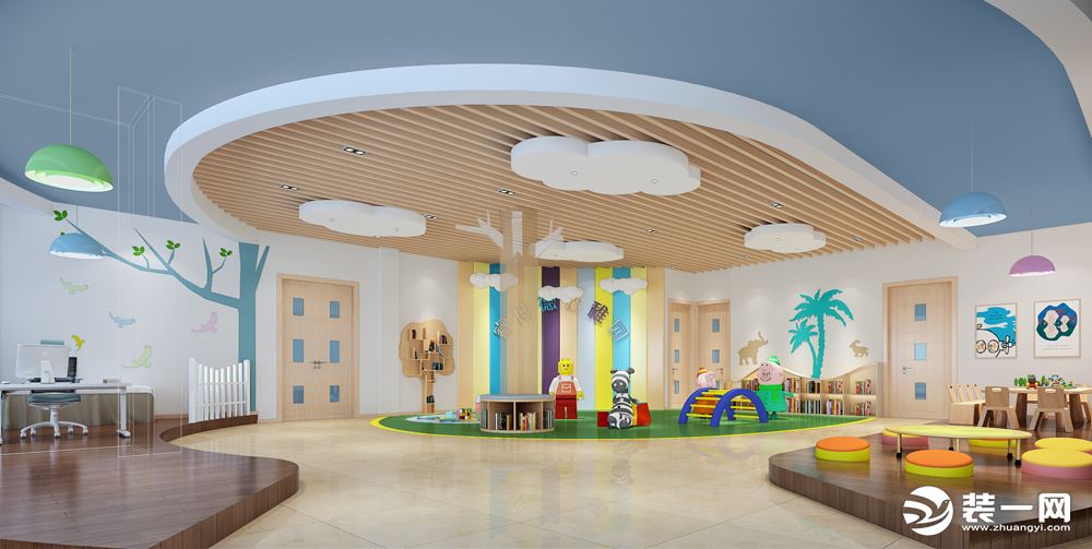 幼儿园大厅设计效果图