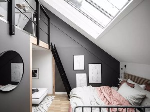 60平現代特色復式住宅臥室裝修效果圖