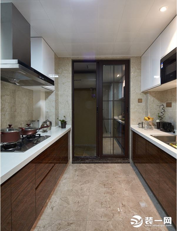180平米现代轻奢风格四室两厅厨房装修图片