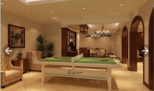 别墅豪宅新古典风格乒乓球桌盐城星驰装饰设计