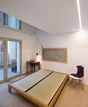 67平小户型现代风格复式楼卧室