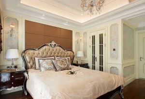 230平米法式风格别墅主卧卧室装修图片
