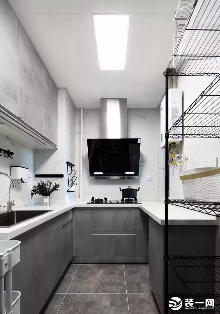 83平米北欧风格二居室厨房装修效果图