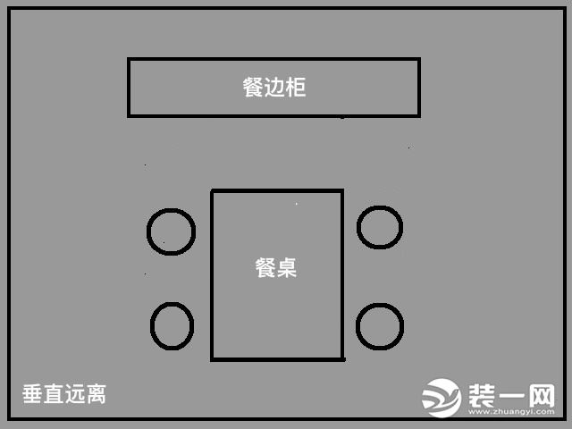 餐边柜摆放