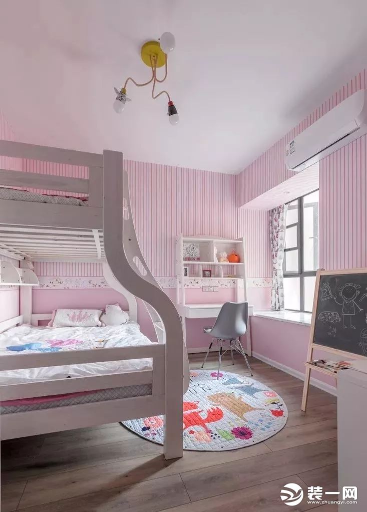 90平三室现代风格儿童房装修效果图