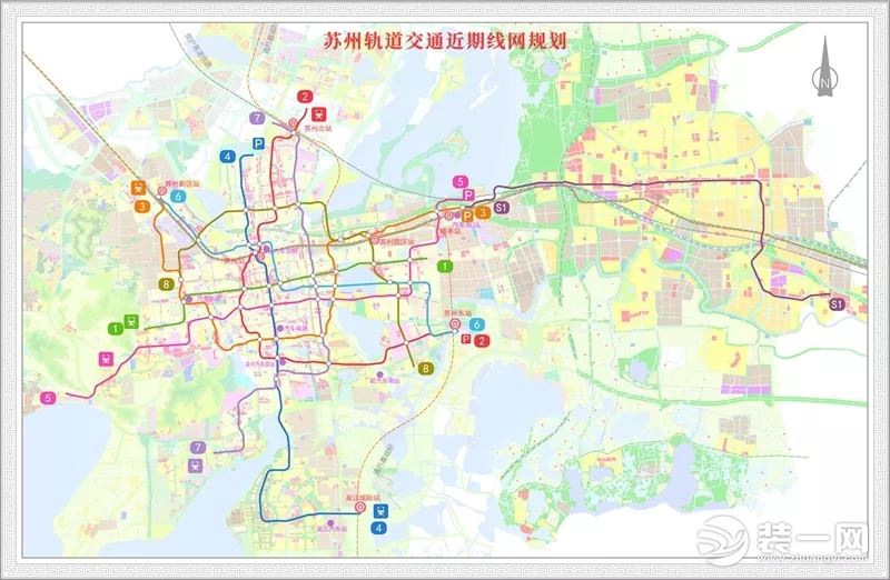 苏州轨道交通近期线网规划