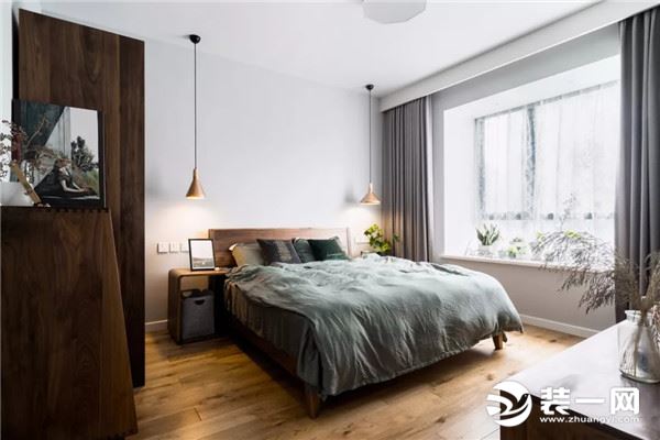 现代北欧风格125平米三居室卧室装修效果图