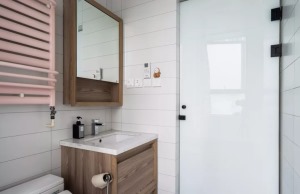 现代北欧风格120平米三居室卫生间装修效果图