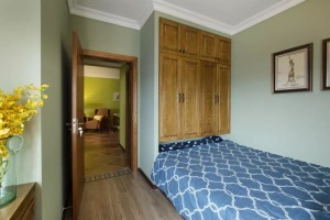 80平两室两厅美式田园风格卧室装修效果图