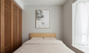 日式风格120平三居室卧室装修效果图
