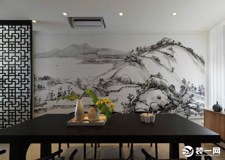 140平米大户型中式风格装修图片—餐厅