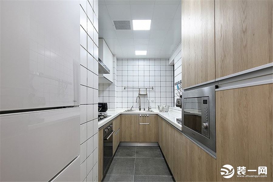 100平米现代风格二居室厨房装修效果图