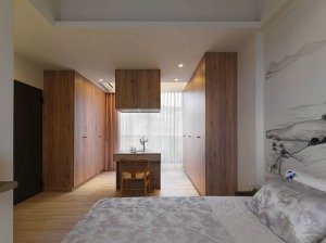 140平米大户型中式风格装修图片—卧室