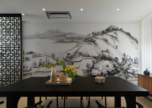 140平米大户型中式风格装修图片—餐厅