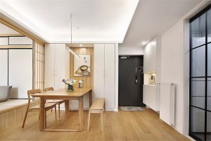100平米现代风格二居室装修效果图