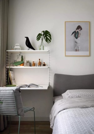 现代简约风格二居室卧室装修效果图