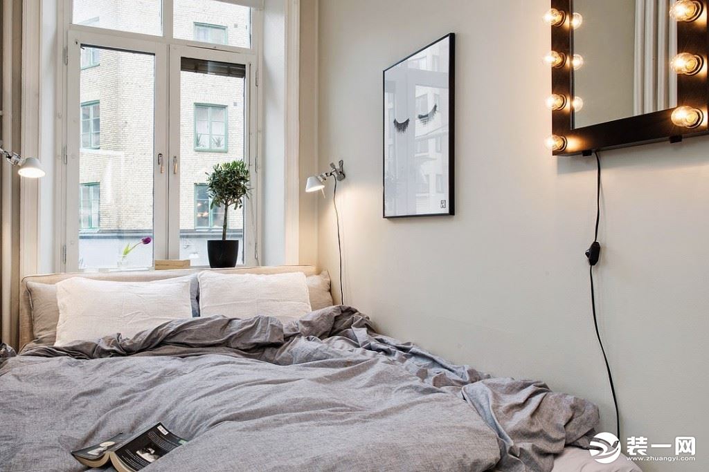 小户型北欧风公寓卧室效果图