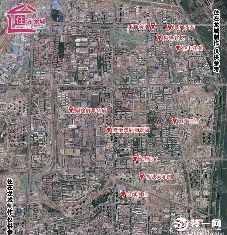 太原漪汾片区项目位置示意图