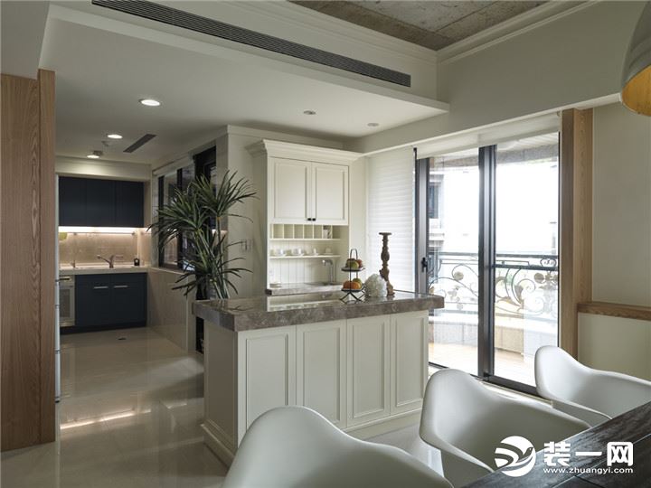秦皇岛万和城134平米三居室现代风格装修案例效果
