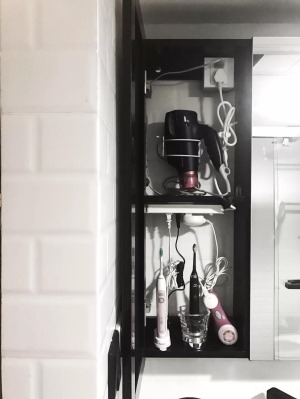 2019最新家裝衛生間裝修設計效果圖—衛生間柜內插座