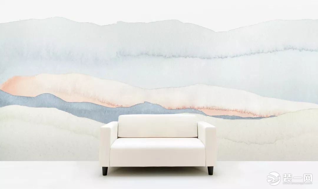 现代简约风格四居室自然壁纸装修效果图