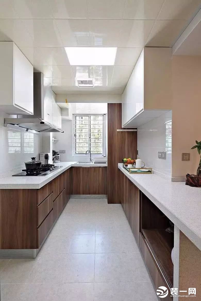89平新中式风格三居室厨房装修效果图