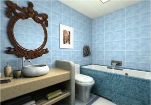 2019最新地中海卫生间设计—地中海风格卫生间浴室装修效果图片