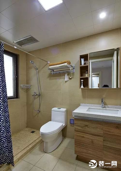 100平米两室两厅卫生间装修效果图