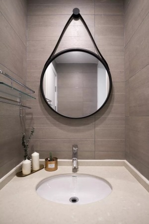 118平北欧风格三居室浴室卫生间装修效果图