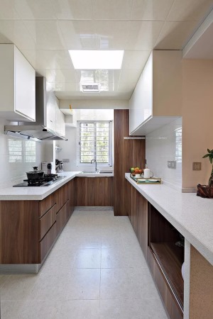89平新中式f风格三居室厨房装修设计