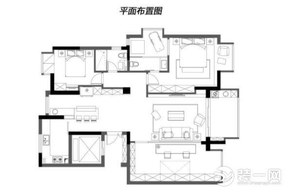 现代风格装修设计户型案例