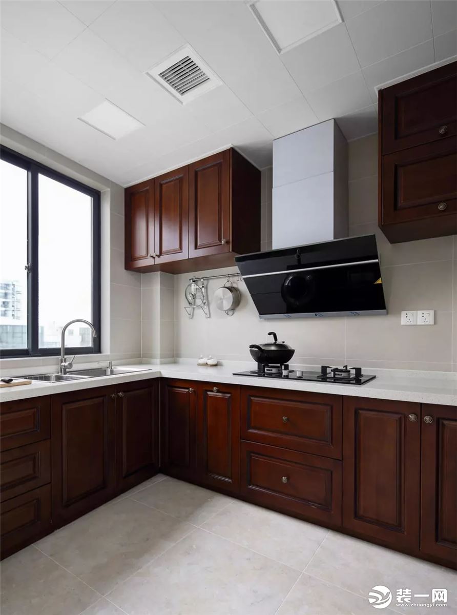 145平米美式风格四居室厨房装修效果图