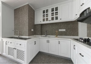 简约风格家装厨房设计白色系列橱柜装修效果图