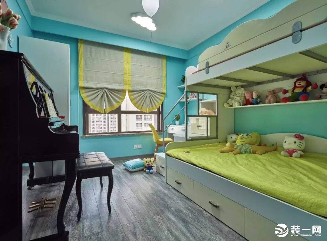138平现代简约风格三居室儿童房装修设计
